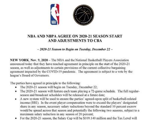 2020NBA年薪排行榜（揭秘NBA球员年薪，财富背后的辛酸与荣耀）